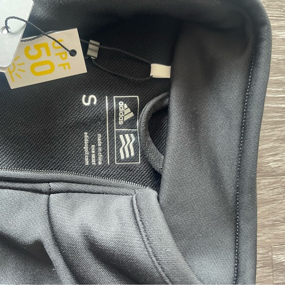 Adidas Black/White Zip-Up Jacket NWT - Picture 5 of 6